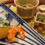 割烹さいお - 数の子とあん肝で日本酒…