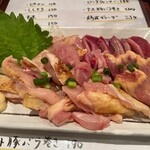 焼き鳥 貴家 - 「とり刺し(600円)」