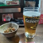 味の蔵どんつく - お通しとノンアルコールビール