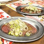 新時代 - 白レバ刺し480円（極上醤油･胡麻油）