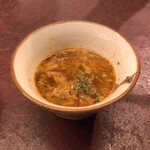 ビストロ ミートマン - お通しのミネストローネ