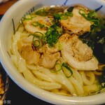 ヨコクラうどん - 鶏チャー葱炙り脂あい盛り