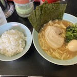 横浜家系ラーメン 大津家 - 味玉ラーメン ライス