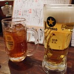 蔵内 馬ノ丈 - 黒ラベル550円と黒ウーロン茶310円でかんぱ～い