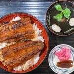 うなぎの魚伊 - 2025.1 うな重 特上 鰻1尾 肝吸い・香の物付（5,200円）