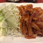 じょうもん - 豚肉と玉ねぎのケチャップ炒め