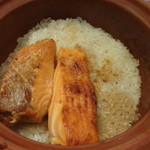 くろぎ - 食事　鱒御飯