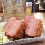 大衆鳥酒場 鳥椿 - ハムカツ