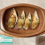 サイゼリヤ - ムール貝のガーリック焼き¥400内