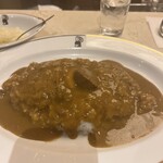 インデアンカレー 丸の内店 - インデアンカレー玉子のせ（見えない）