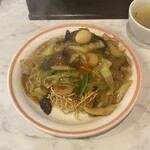 中華料理 龍上 - 料理写真:五目あんかけパリパリ焼きそば単品@750半チャーハンか餃子のセットなら@1000