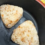 人力うどん - かしわおにぎり