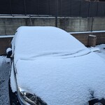 人力うどん - ゥチの車も寒そう