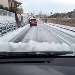 人力うどん - ノーマルタイヤで走るゥチ　この程度でパニクる県民・・