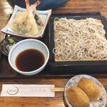 手打そば うどん あわ家 頌庵 - 天せいろと秀逸いなりずし♪