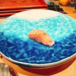 鮨 水天一碧 - マハタの握り