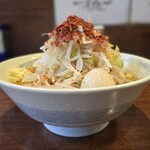 麺屋 づかちゃん - 野菜、ニンニク、脂、唐辛子、味玉