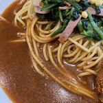 パスタ・デ・ココ - あんかけスパゲッティほうれん草スパイシー アップ