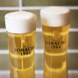 サッポロ生『ソラチ1984』や日本酒が自慢！飲み放題あり◎