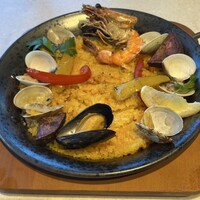 GINZA ONO Gratia -Smoke Dining- - 薪薫 有頭海老と薪焼き野菜のパエリア