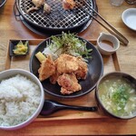 新家 - からあげ定食ランチ(大)
