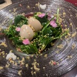 1000 - 鳥の巣に見立てたサラダ