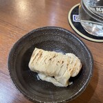 串や きら★ - お通しの湯葉と高野豆腐