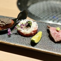 焼肉古今 - 古今ユッケ盛合わせ