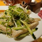 炭火焼肉ホルモン まるは - ハチノス刺し