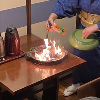土佐料理 祢保希 銀座店 - カツオの藁焼き