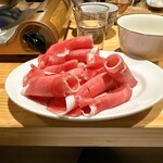 茶月斎 - 猪の火鍋（白菜、発酵白菜などの野菜）  