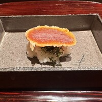 銀座 稲葉 - 自家製唐墨の握り的な