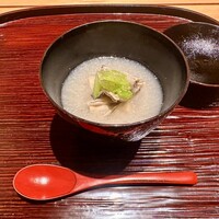 銀座 稲葉 - 蒸牡蠣と蕪摺流し