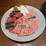 焼肉 静龍苑 - 上ロース+カルロス