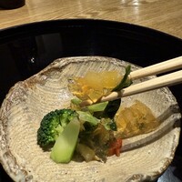 懐韻 - 先付
                数の子と分葱のゼリー寄せ