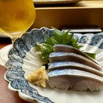 築地寿司清 - 〆さばにサッポロ黒ラベル生❗️