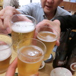 丸大ホール - 2014' 6/9 久々に４人揃っての乾杯！