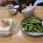 丸大ホール - 2014' 6/9 冷奴300円とこれから旬の枝豆400円