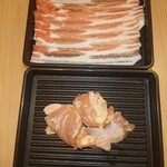 涮涮鍋 Dontei 取手藤代店 - 豬肉腰內肉與雞腿肉