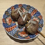 焼鳥 町子 - 丸ハツ ※火入れの巧みさが生み出す食感のうまさ