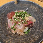 居酒屋でいりぐち - りゅうきゅう！にんにくがポイント。魚新鮮！