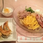 千禧楼 - これに杏仁豆腐がついて冷やし中華セット