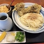 釜揚げ手打ちうどん喜多川 - 舞茸天ぶっかけ700円