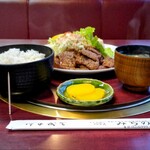 ファミリーハウス みちのく - 牛生姜焼定食