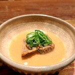 割烹 隆 - ●牛タンの胡麻味噌煮