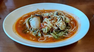 Mahoroba - Tomato Soup Pasta with Oysters