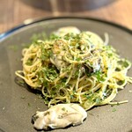 アランチャ - 牡蠣と青ネギのペペロンチーノ