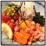 本家 しゃもじ屋 - マグロユッケ風♪(´ε｀ )♡
      うまぁー！！(●´⌓`●)♡
      うずらと絡めてペロリんちょ(๑´ڡ`๑)♪