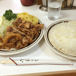 キッチン 南海 - 生姜焼き定食700円