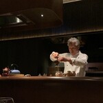 Ginza 脇屋 - 目の前にシェフ